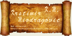 Krstimir Miodragović vizit kartica